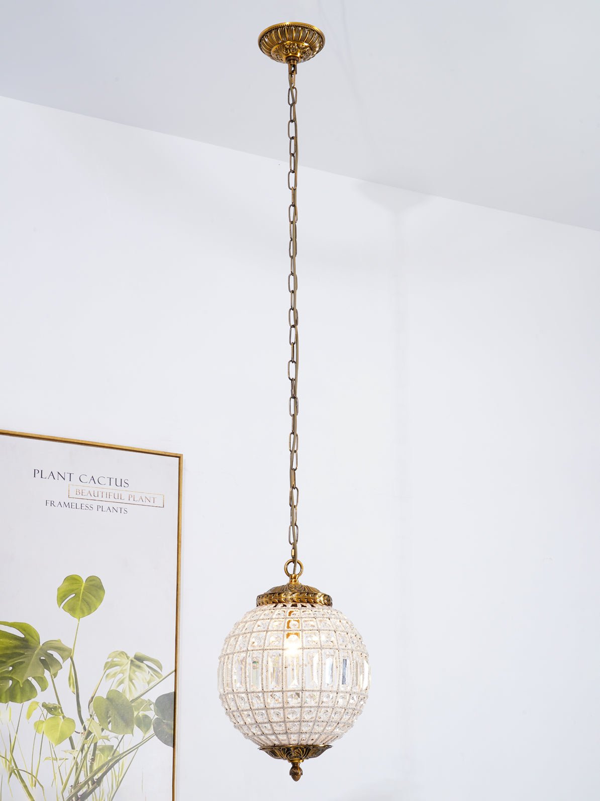 Traditional Gold Globe Chandelier - Lamp Outdoor