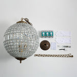 Traditional Gold Globe Chandelier - Lamp Outdoor