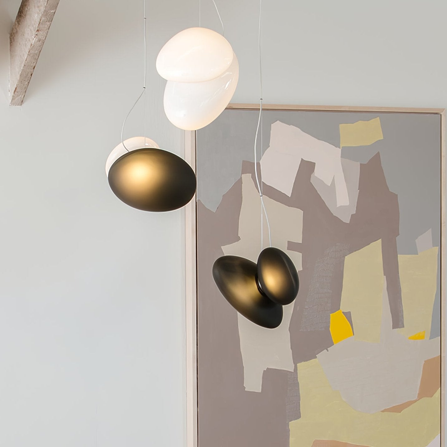 Translucent Frosted Glass Pendant Light - Lamp Outdoor