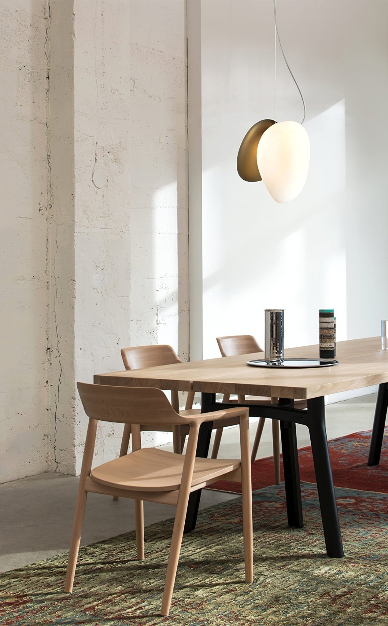 Translucent Frosted Glass Pendant Light - Lamp Outdoor