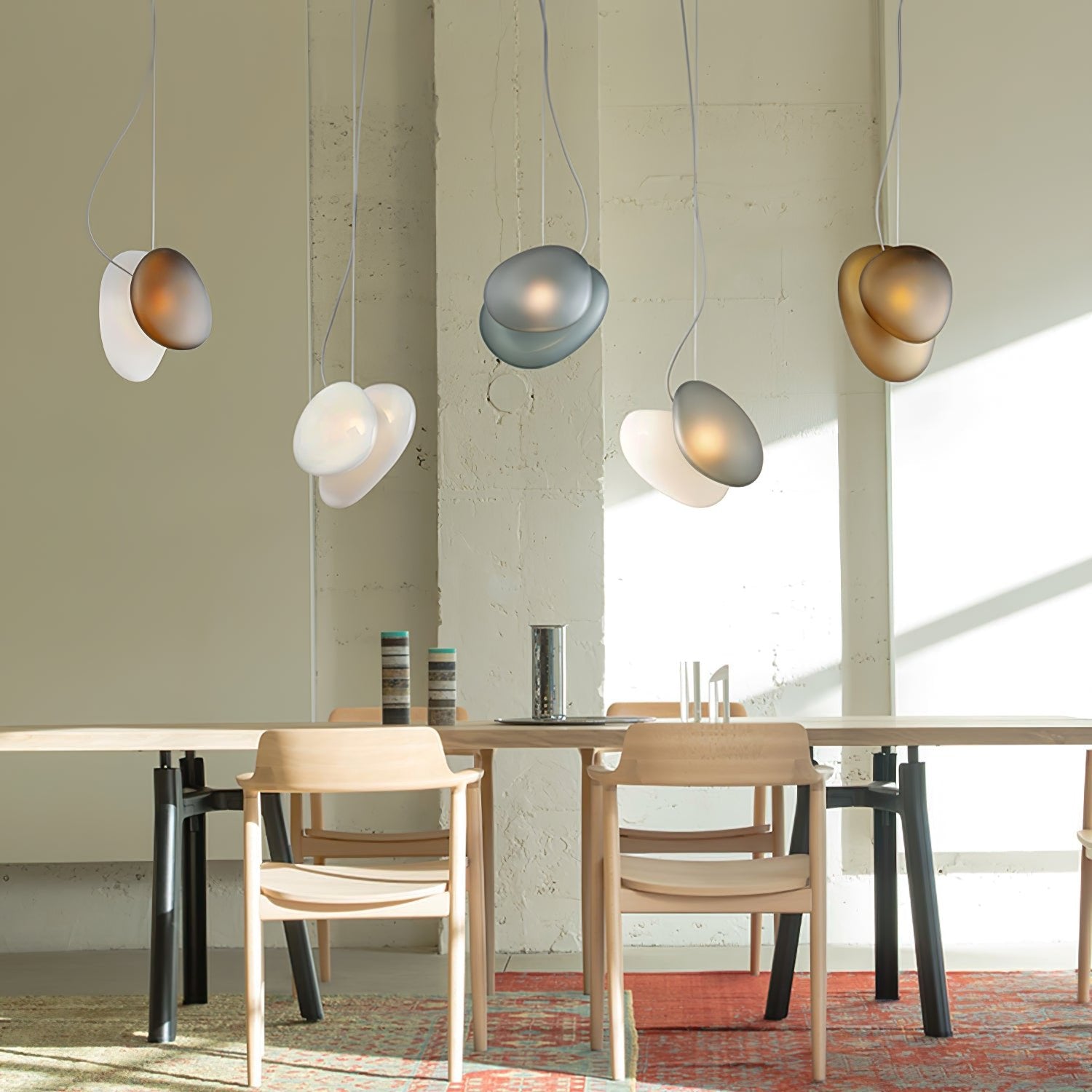 Translucent Frosted Glass Pendant Light - Lamp Outdoor