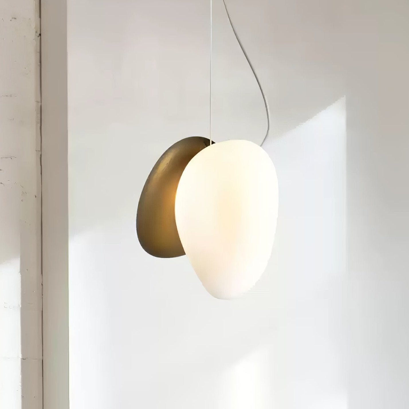 Translucent Frosted Glass Pendant Light - Lamp Outdoor