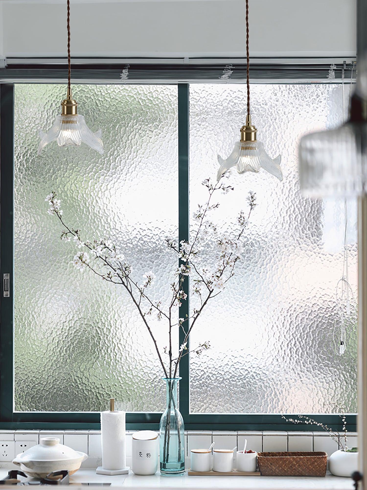 Transparent Crystal Pendant Light - Lamp Outdoor