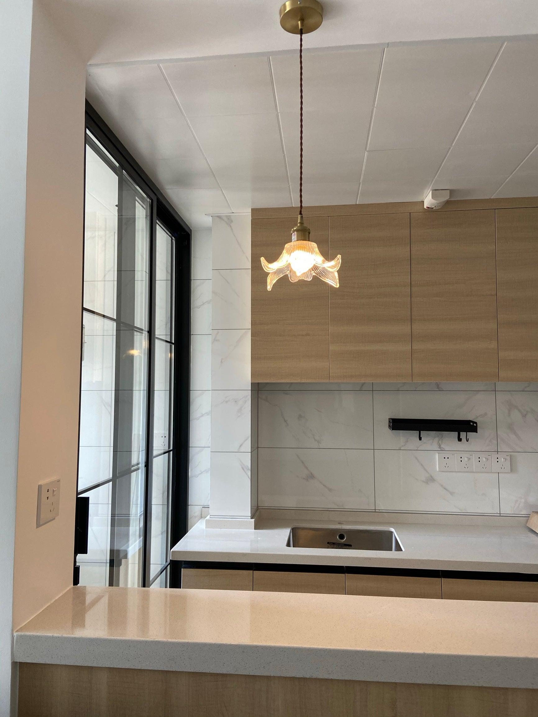 Transparent Crystal Pendant Light - Lamp Outdoor