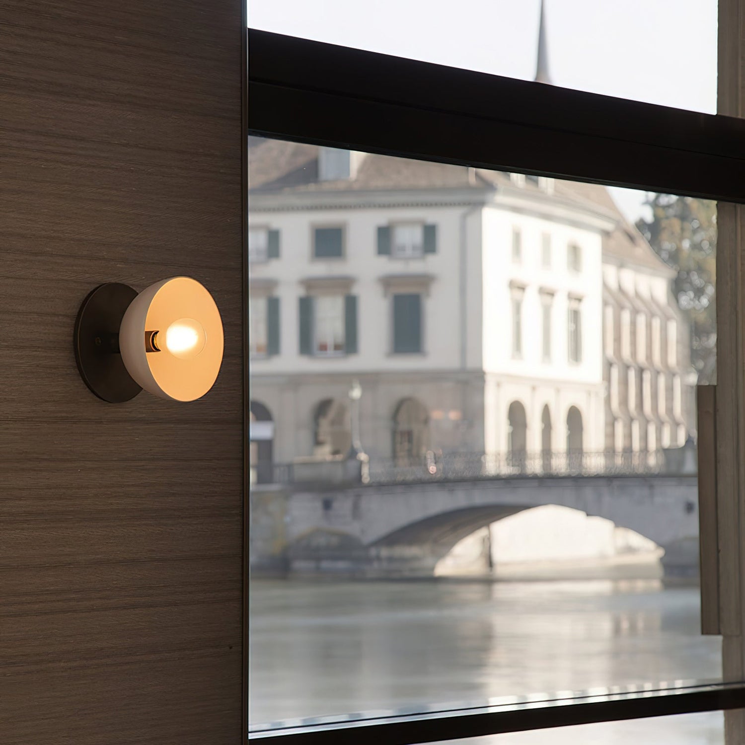 Trapeze Minimalist Porcelain Wall Light