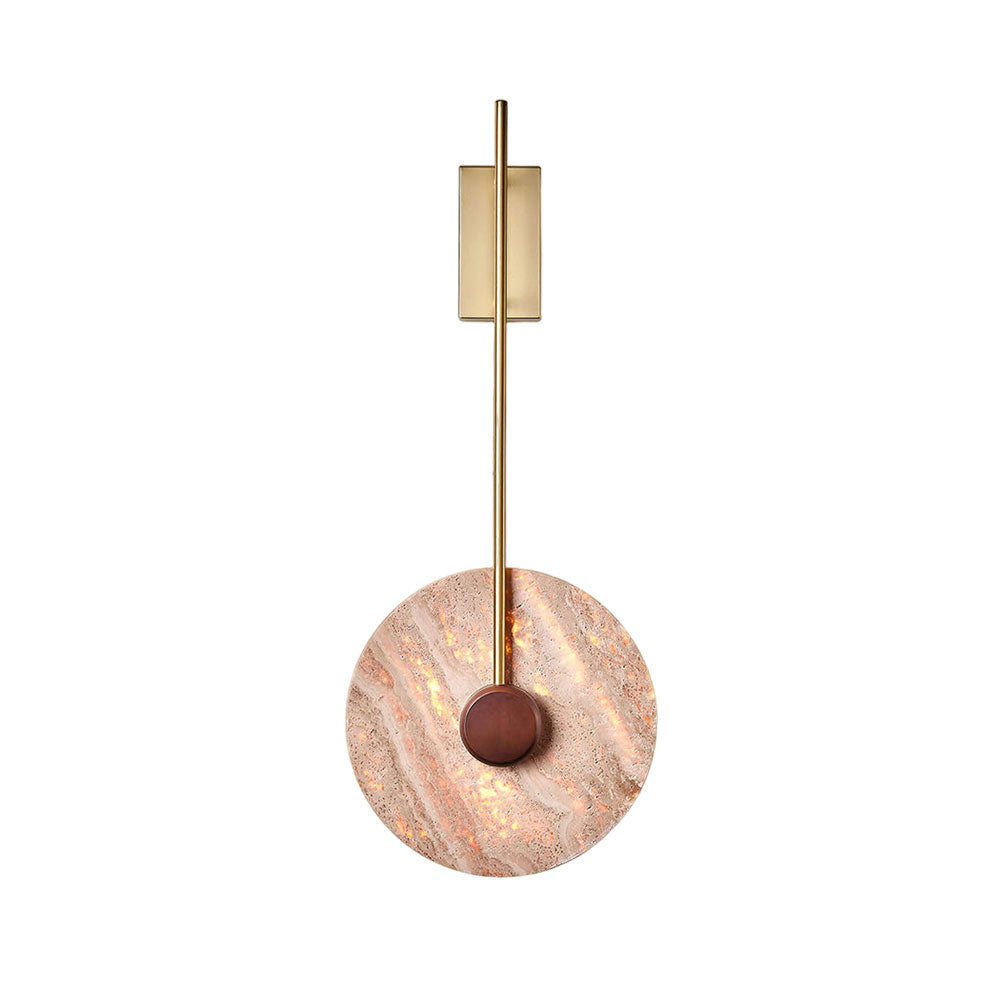 Travertine Disc Oriental Travertine Wall Light