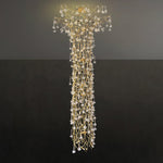 Abeleisa Tree Branch Staircase Brass Crystal Chandelier - Lamp Outdoor