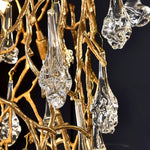 Abeleisa Tree Branch Staircase Brass Crystal Chandelier - Lamp Outdoor