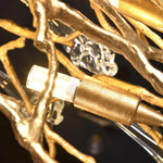 Abeleisa Tree Branch Staircase Brass Crystal Chandelier - Lamp Outdoor