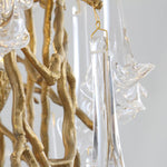 Abeleisa Tree Branch Staircase Brass Crystal Chandelier - Lamp Outdoor