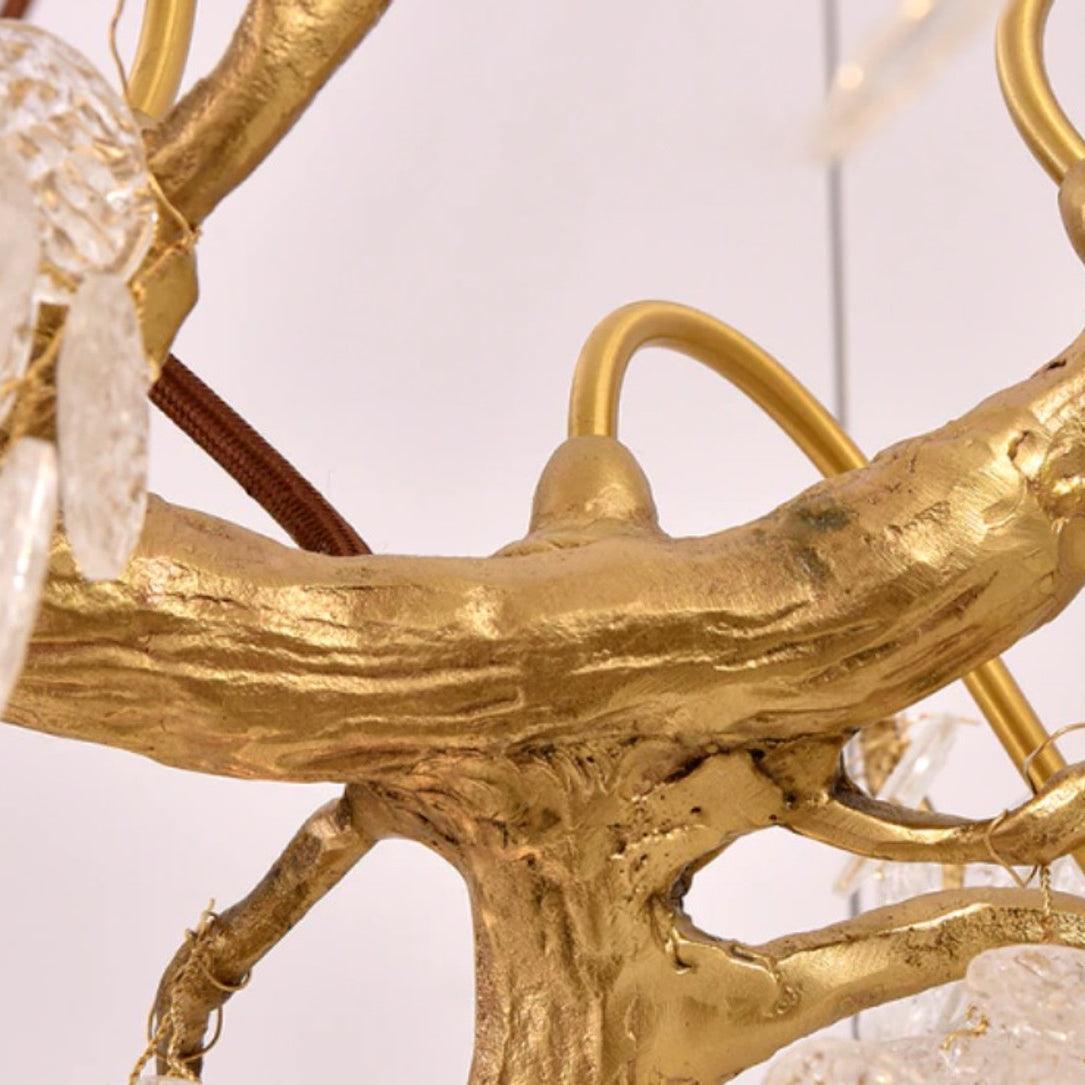 Abeleisa Tree Branch Staircase Brass Crystal Chandelier - Lamp Outdoor