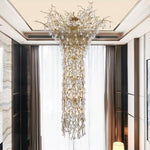 Abeleisa Tree Branch Staircase Brass Crystal Chandelier - Lamp Outdoor