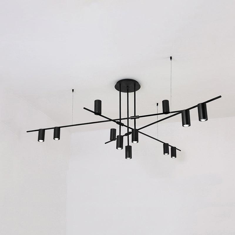 Lustra Chandelier Tribes Brass Linear Cylinder - Lamp Outdoor
