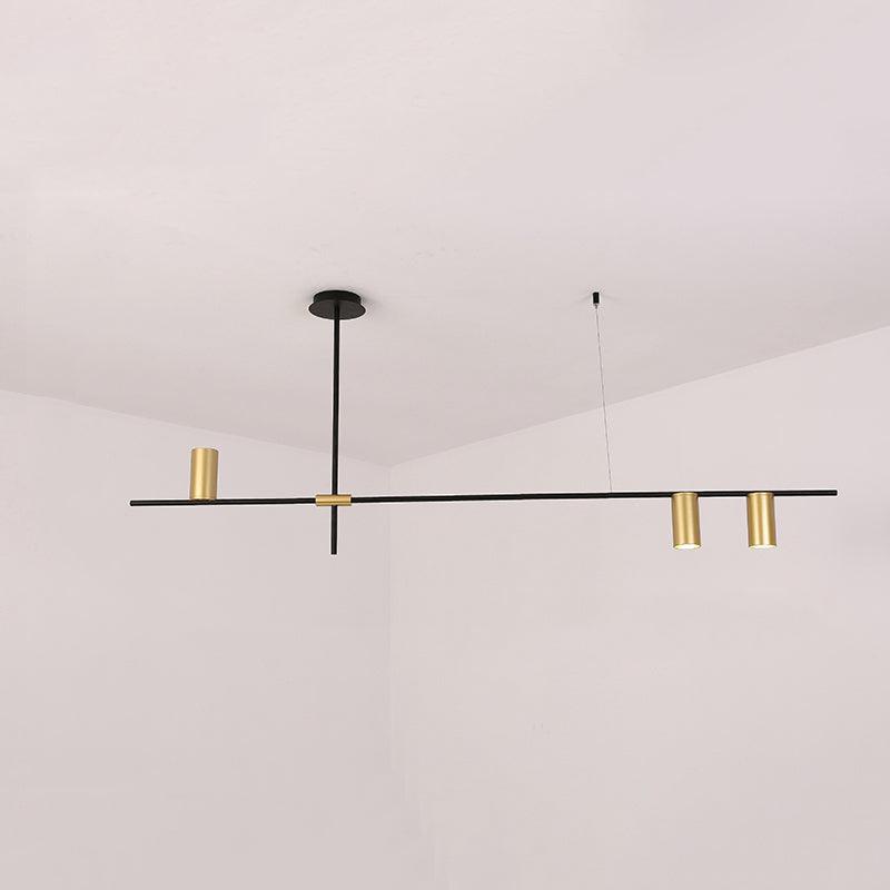 Lustra Chandelier Tribes Brass Linear Cylinder - Lamp Outdoor