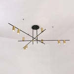 Lustra Chandelier Tribes Brass Linear Cylinder - Lamp Outdoor