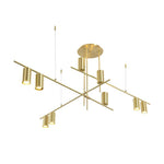 Lustra Chandelier Tribes Brass Linear Cylinder - Lamp Outdoor