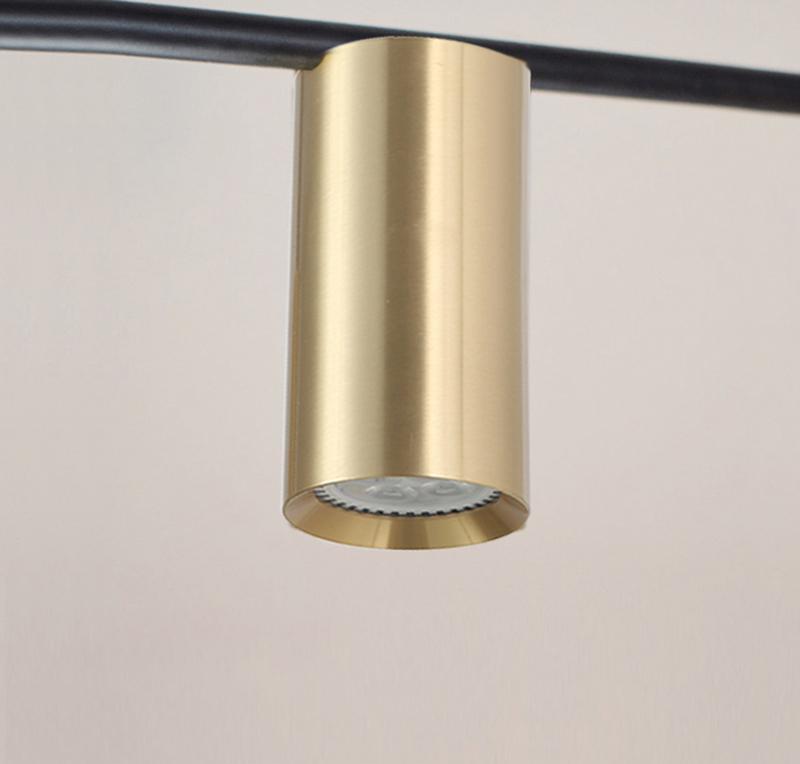 Lustra Chandelier Tribes Brass Linear Cylinder - Lamp Outdoor