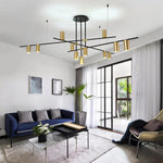 Lustra Chandelier Tribes Brass Linear Cylinder - Lamp Outdoor