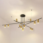 Lustra Chandelier Tribes Brass Linear Cylinder - Lamp Outdoor