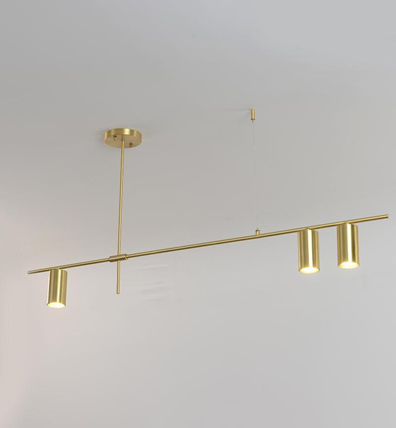 Lustra Chandelier Tribes Brass Linear Cylinder - Lamp Outdoor