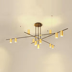Lustra Chandelier Tribes Brass Linear Cylinder - Lamp Outdoor