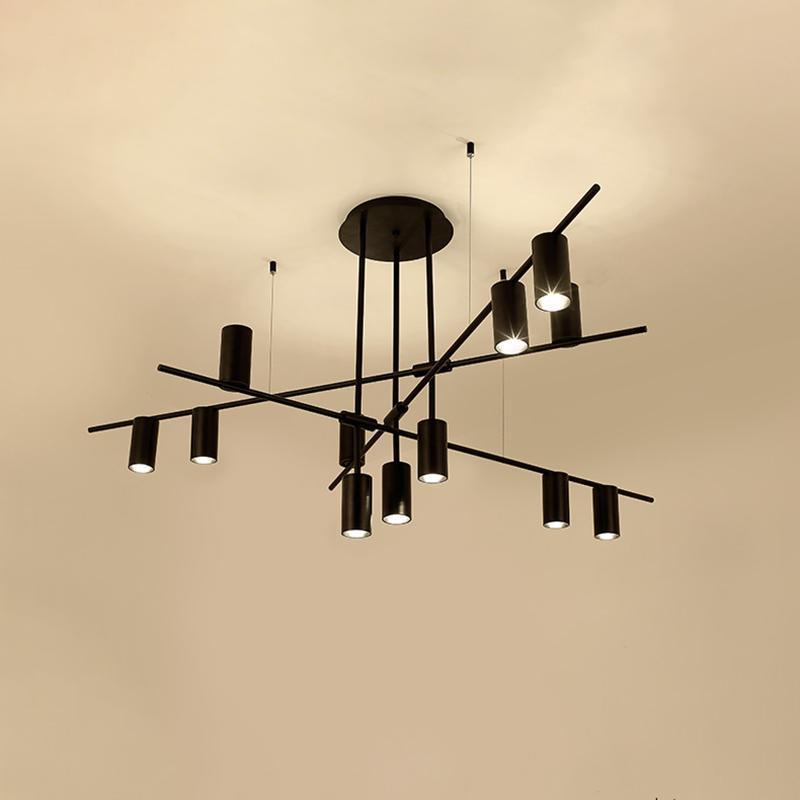 Lustra Chandelier Tribes Brass Linear Cylinder - Lamp Outdoor