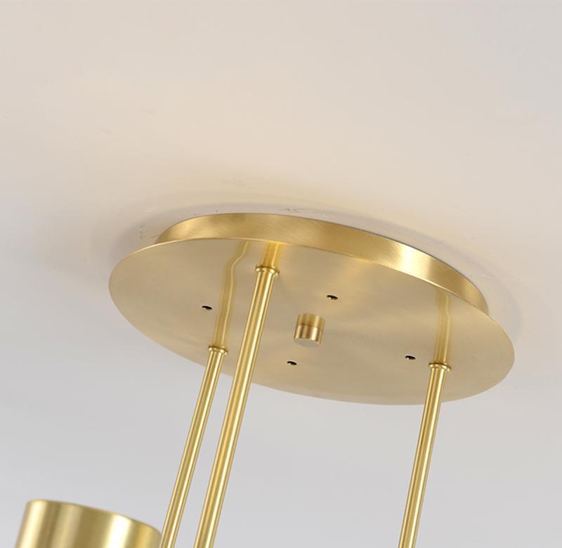Lustra Chandelier Tribes Brass Linear Cylinder - Lamp Outdoor