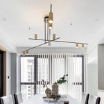 Lustra Chandelier Tribes Brass Linear Cylinder - Lamp Outdoor