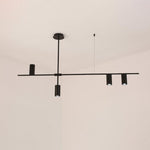 Lustra Chandelier Tribes Brass Linear Cylinder - Lamp Outdoor