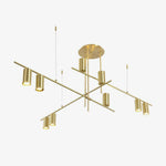 Lustra Chandelier Tribes Brass Linear Cylinder - Lamp Outdoor