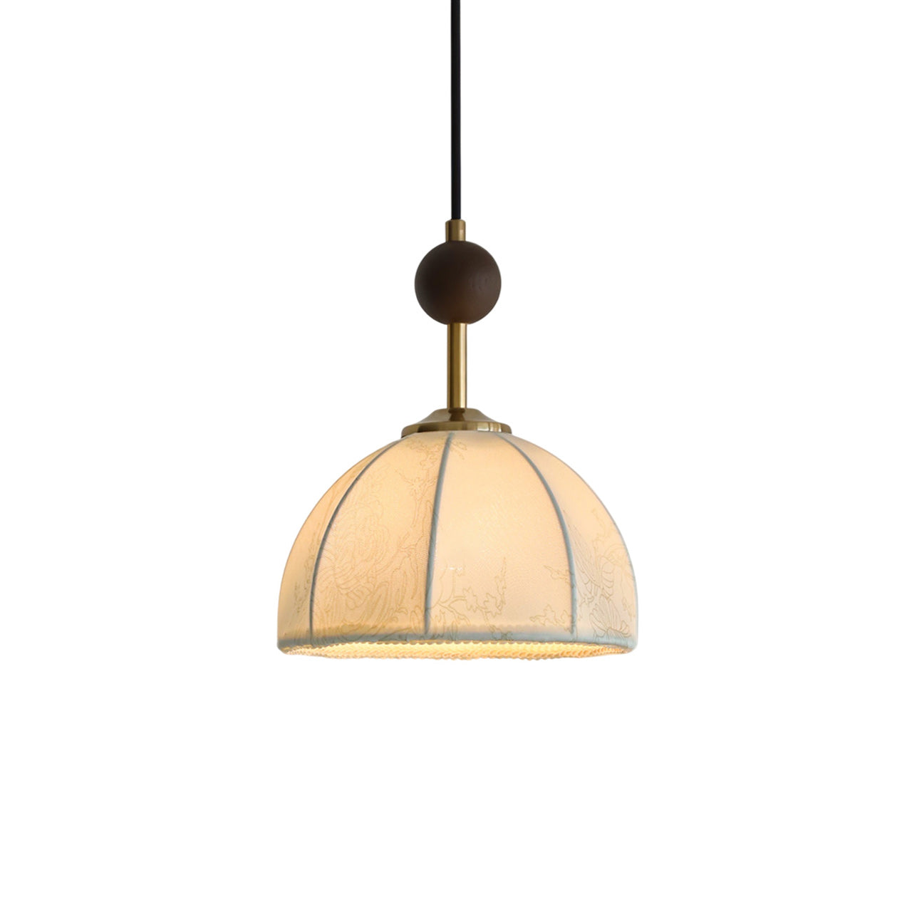 Trigg Farmhouse Fabric Pendant Light