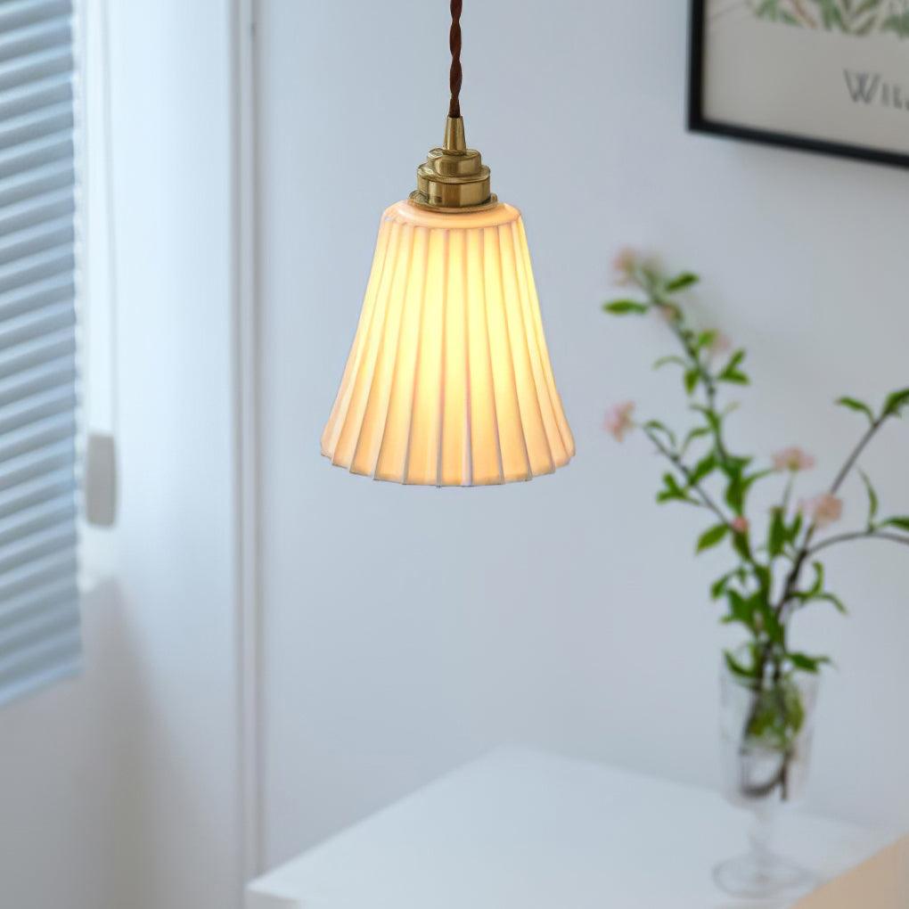 Trumpet Ceramic Pendant Light - Lamp Outdoor