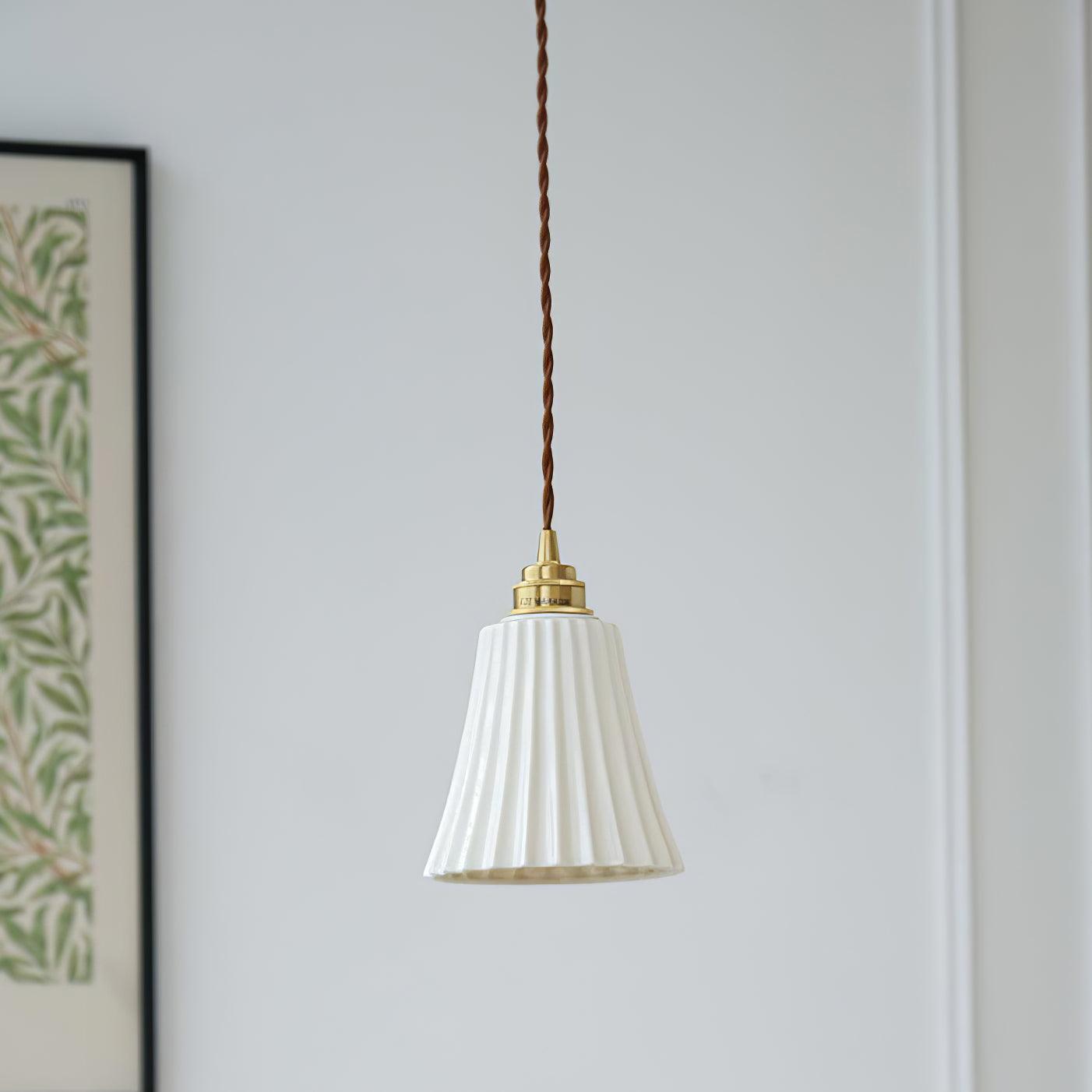 Trumpet Ceramic Pendant Light - Lamp Outdoor