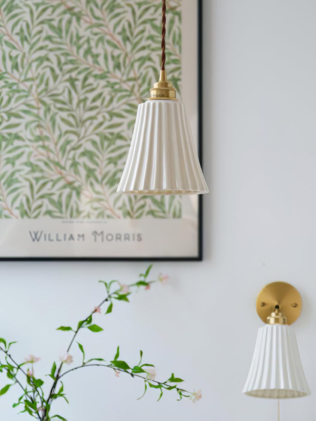 Trumpet Ceramic Pendant Light - Lamp Outdoor