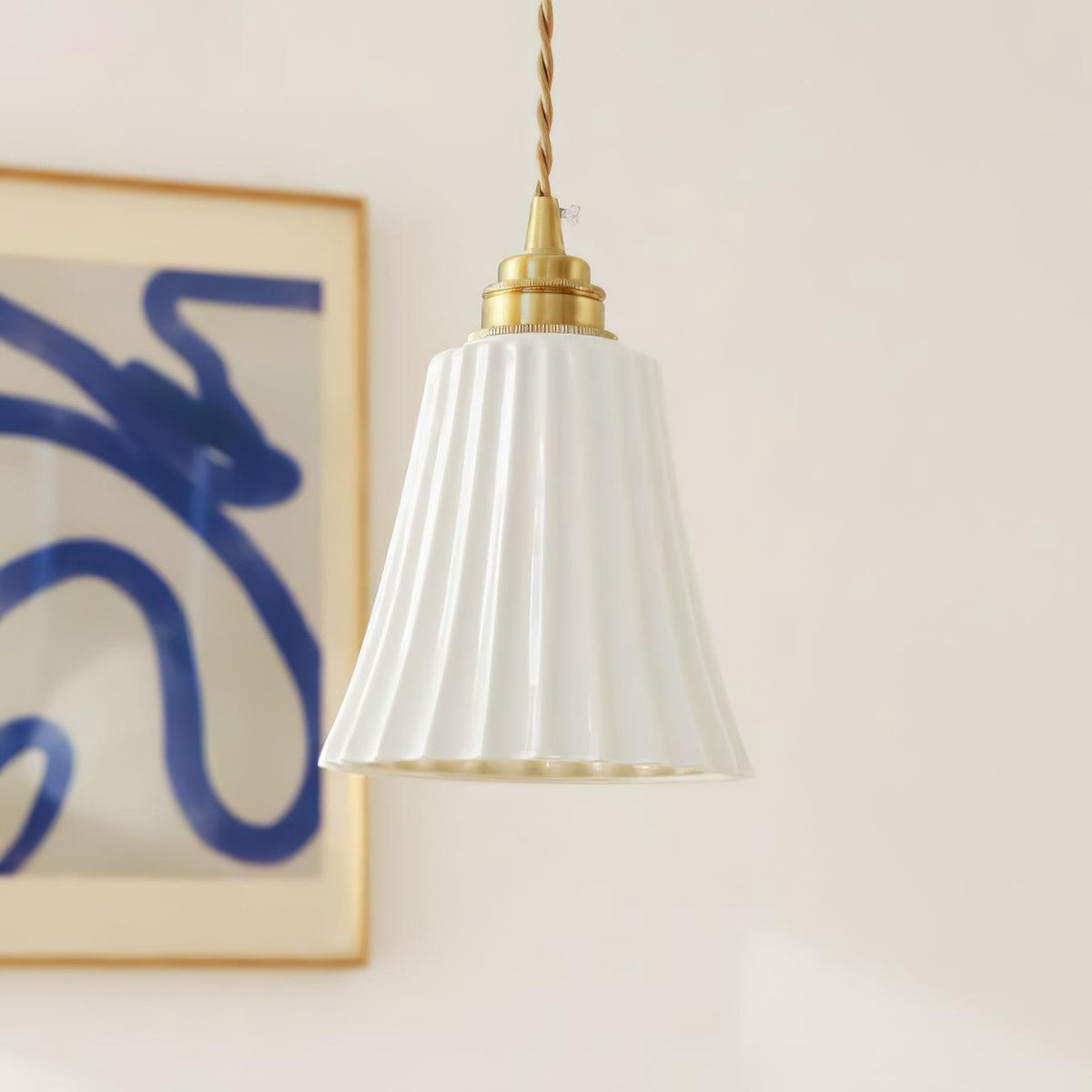 Trumpet Ceramic Pendant Light - Lamp Outdoor