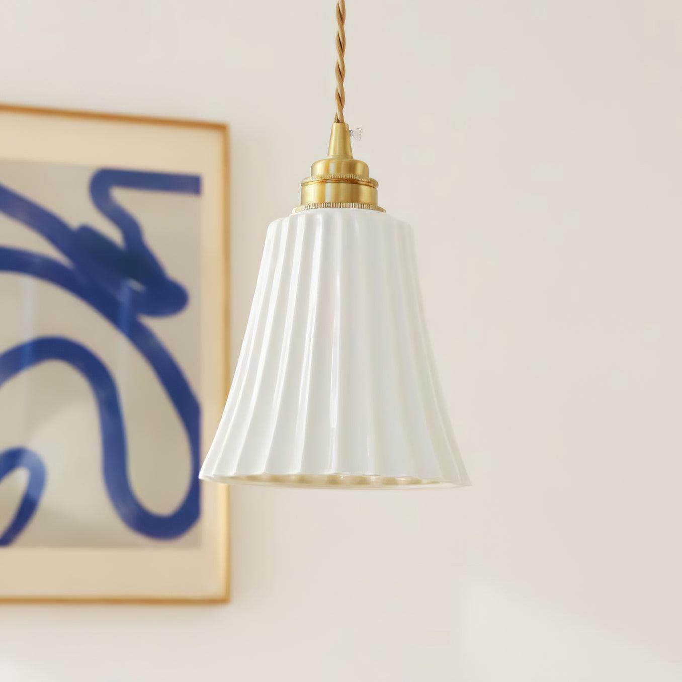 Trumpet Ceramic Pendant Light - Lamp Outdoor