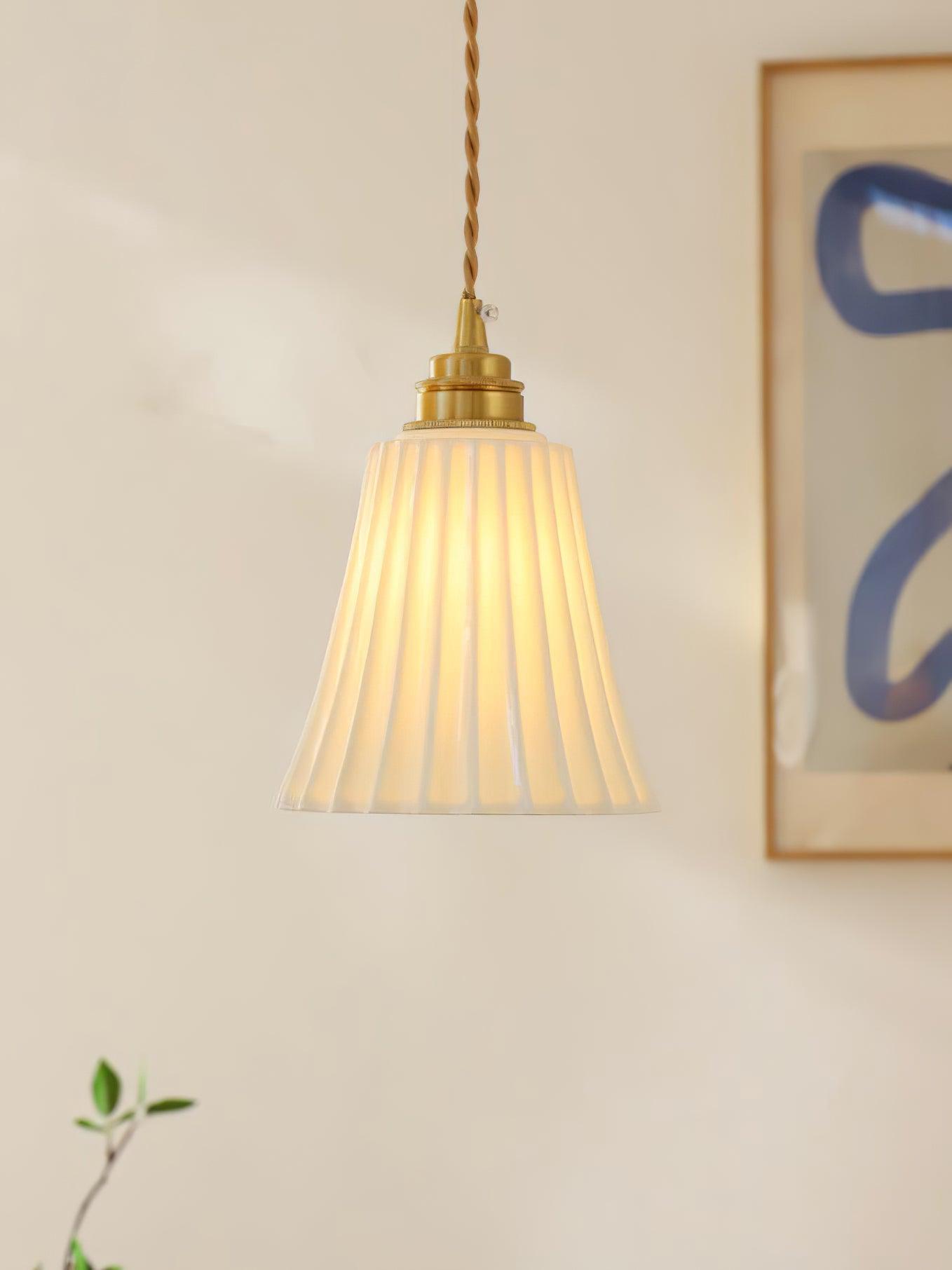 Trumpet Ceramic Pendant Light - Lamp Outdoor