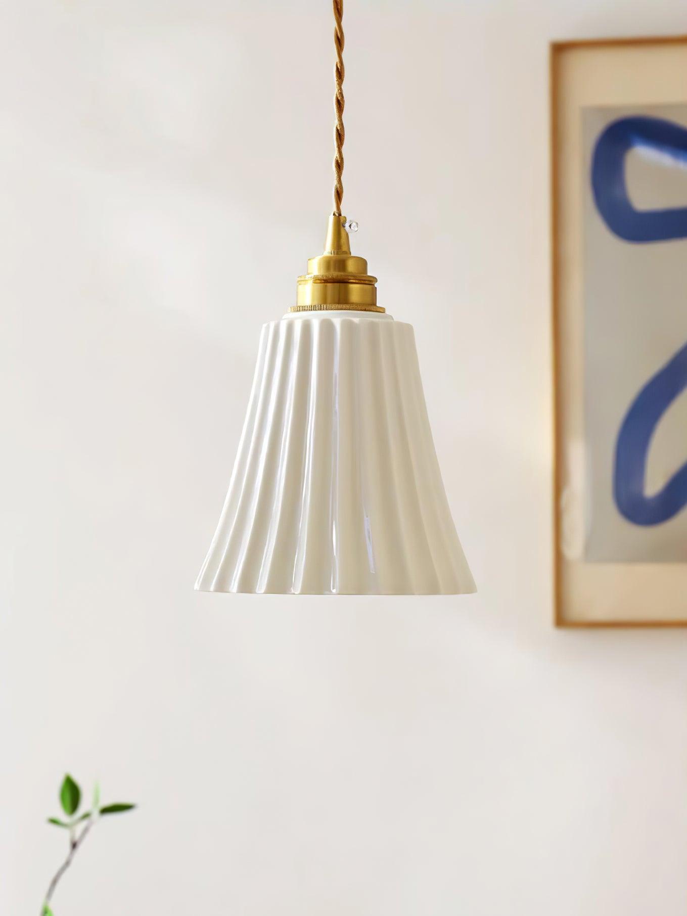 Trumpet Ceramic Pendant Light - Lamp Outdoor