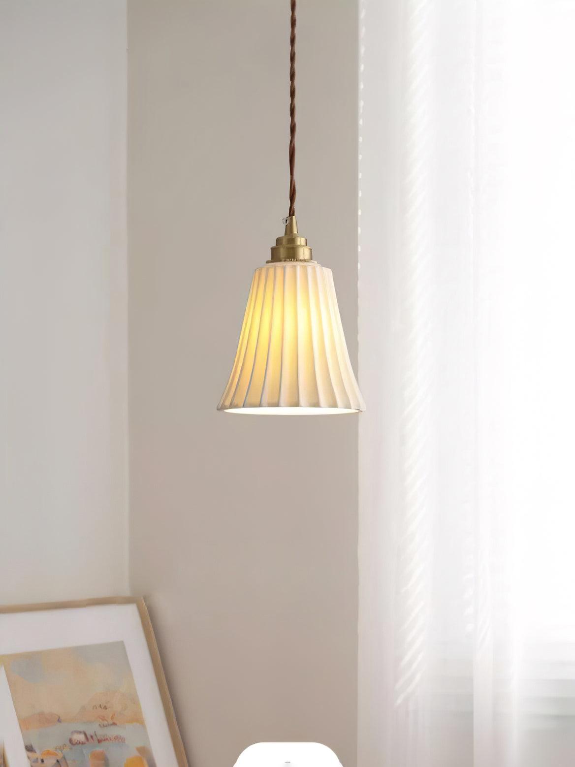 Trumpet Ceramic Pendant Light - Lamp Outdoor