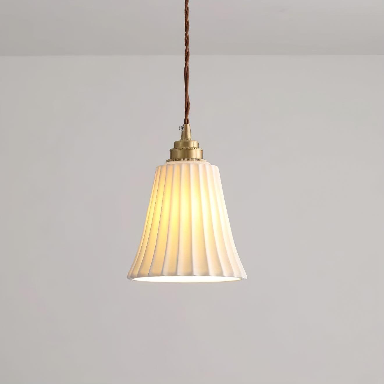 Trumpet Ceramic Pendant Light - Lamp Outdoor