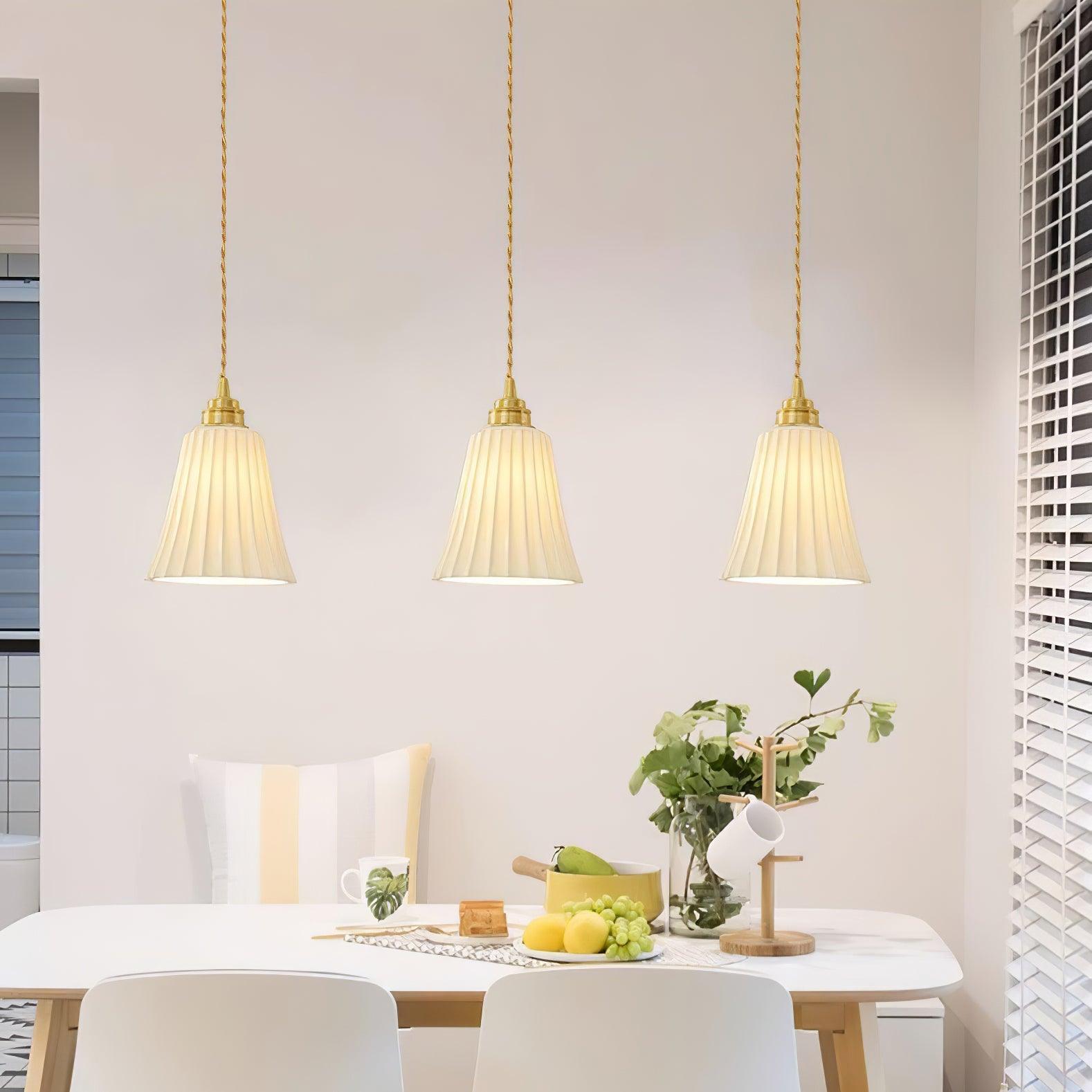 Trumpet Ceramic Pendant Light - Lamp Outdoor