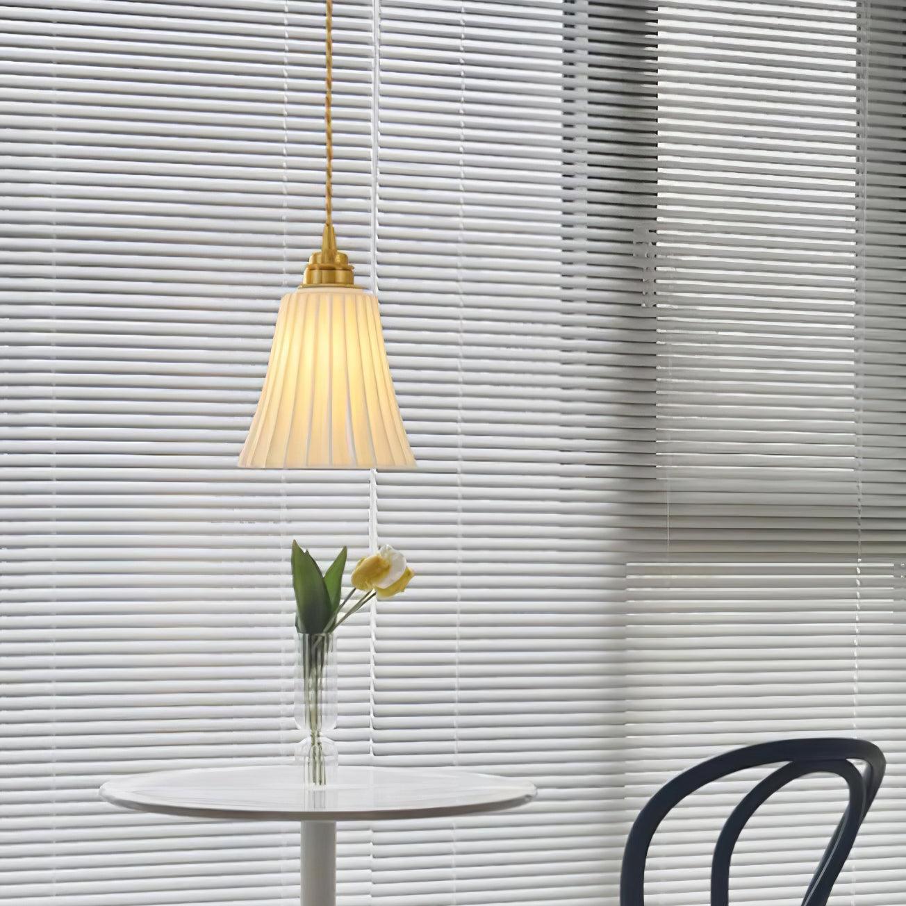 Trumpet Ceramic Pendant Light - Lamp Outdoor