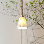 Trumpet Ceramic Pendant Light - Lamp Outdoor