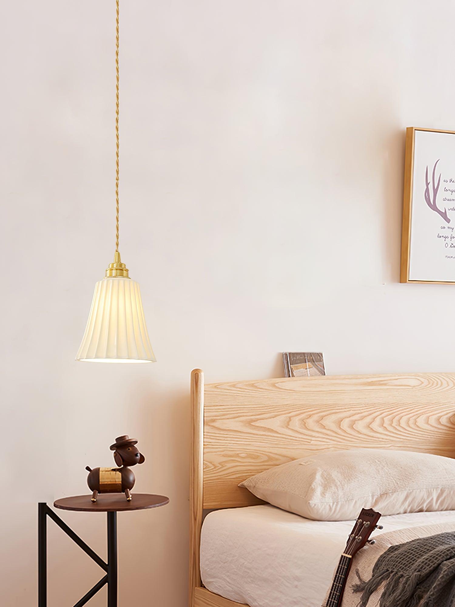 Trumpet Ceramic Pendant Light - Lamp Outdoor