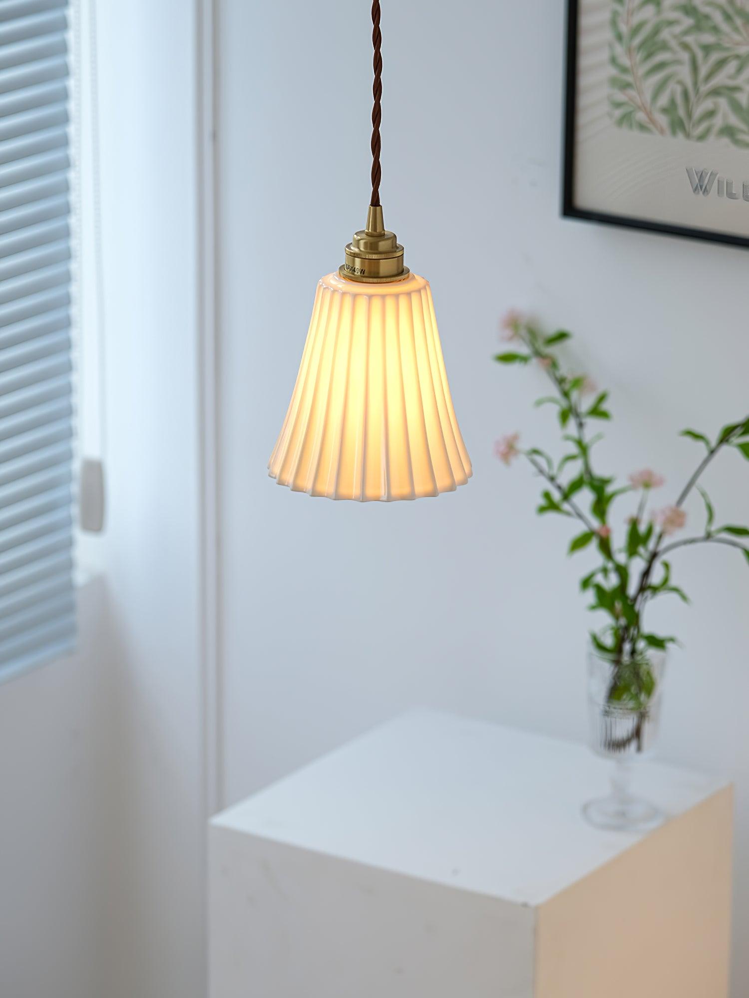Trumpet Ceramic Pendant Light - Lamp Outdoor