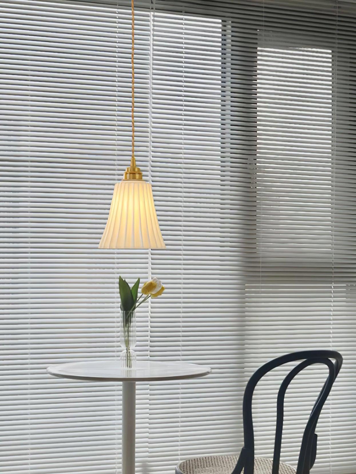 Trumpet Ceramic Pendant Light - Lamp Outdoor