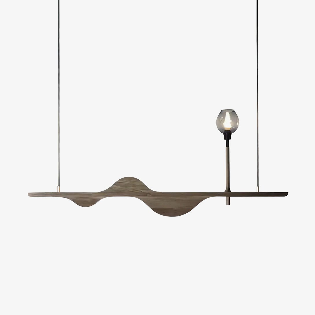 Cushais Wave Wood Pendant Light - Lamp Outdoor