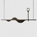 Cushais Wave Wood Pendant Light - Lamp Outdoor