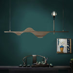 Cushais Wave Wood Pendant Light - Lamp Outdoor
