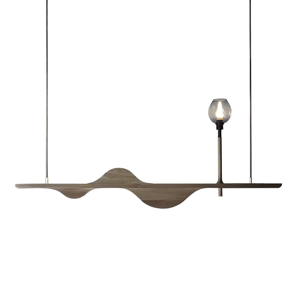 Cushais Wave Wood Pendant Light - Lamp Outdoor
